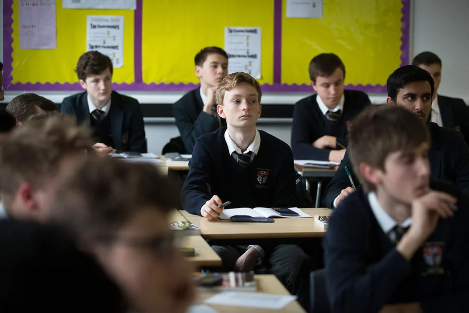 Étudiants préparant leurs examens A-Levels